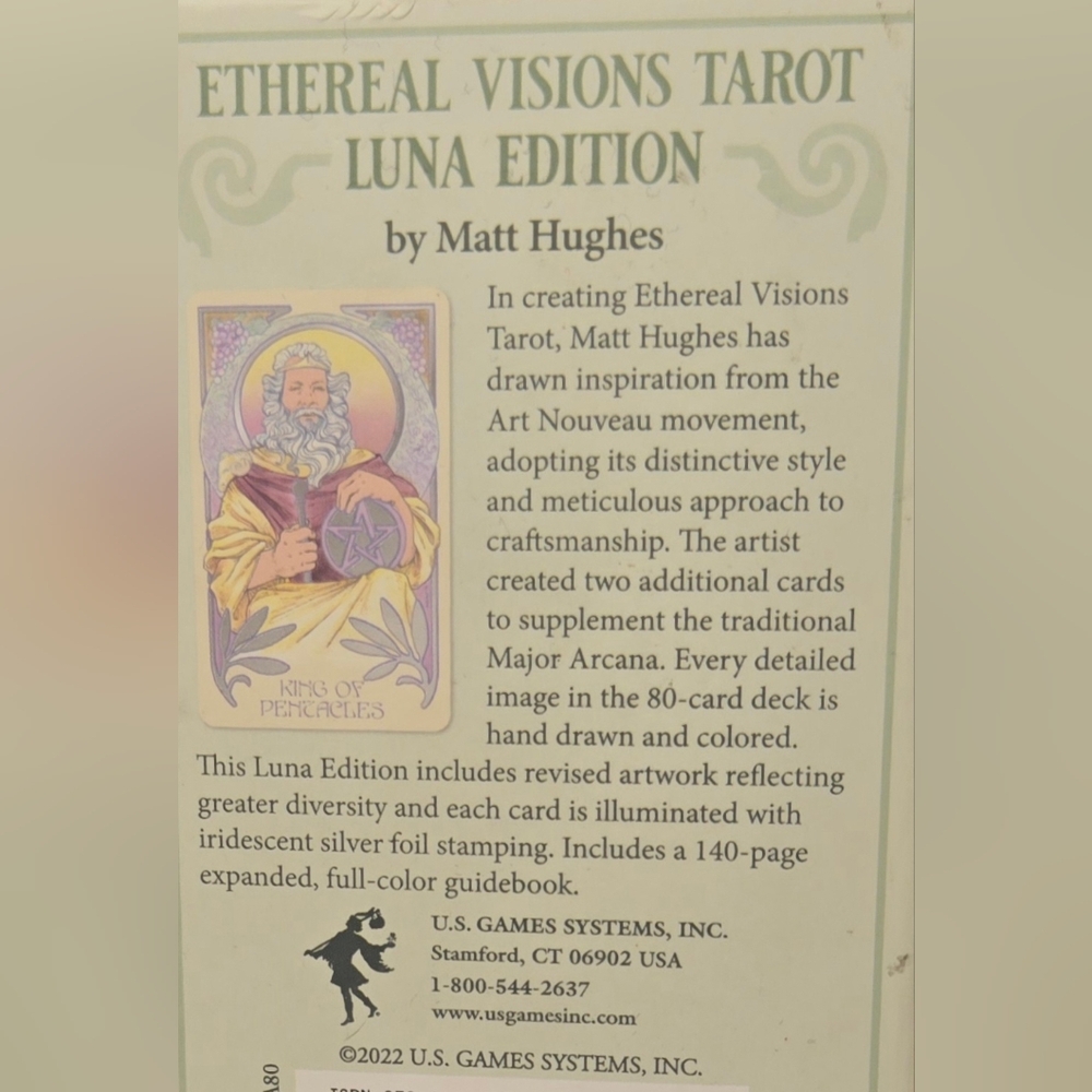Ethereal Visions Tarot Luna Edition Matt Hughes Deck w Guidebook - Picture 4 of 13